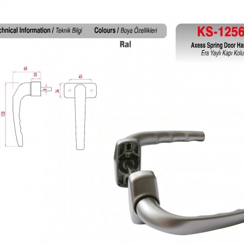 KS-1256 - Yaylı Kapı Kolları