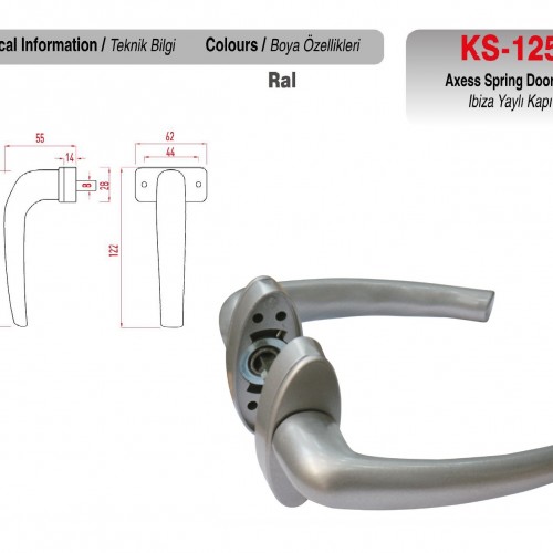 KS-1258 - Yaylı Kapı Kolları