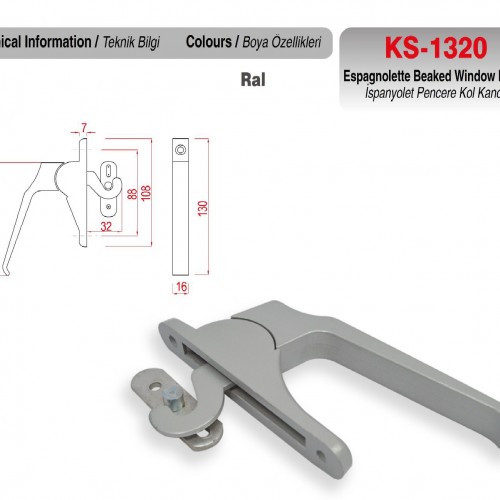 KS-1320 - Pencere Kolları